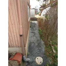 チップ砕石 砂利敷き詰 敷き均し工事-10