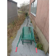 チップ砕石 砂利敷き詰 敷き均し工事-11