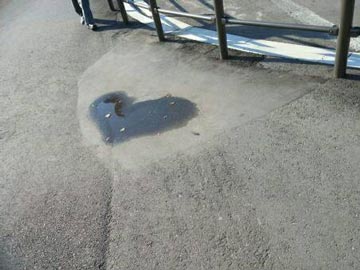 ヘコミ補修工事